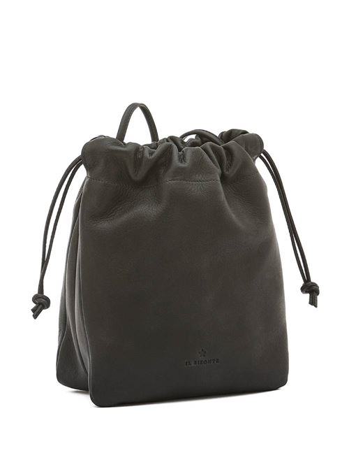 Borsa a secchiello da donna in pelle colore nero Il BISONTE | BBU029PV0048BK155